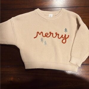 Kids Cream 'Merry' Sweater